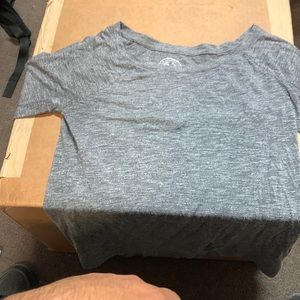 Gray long sleeve tee shirt